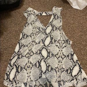 snake skin top